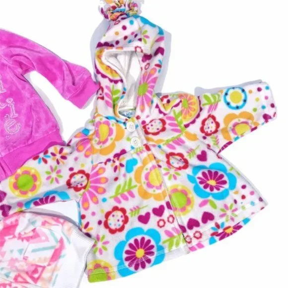 Lot of 3 kids fleece sweaters Sz 6 M - Picture 3 of 15